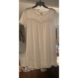 Lace White Dress